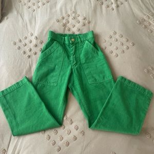 ❌ SOLD ❌ Big Bud Press | Work Pants | Lawn Green | XXS